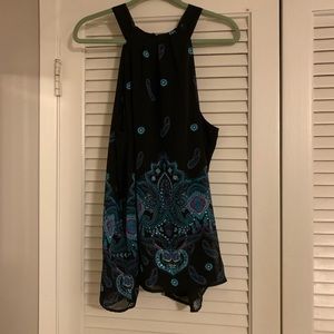 Apt 9 - XL - Sleeveless Blouse w/ Paisley detail